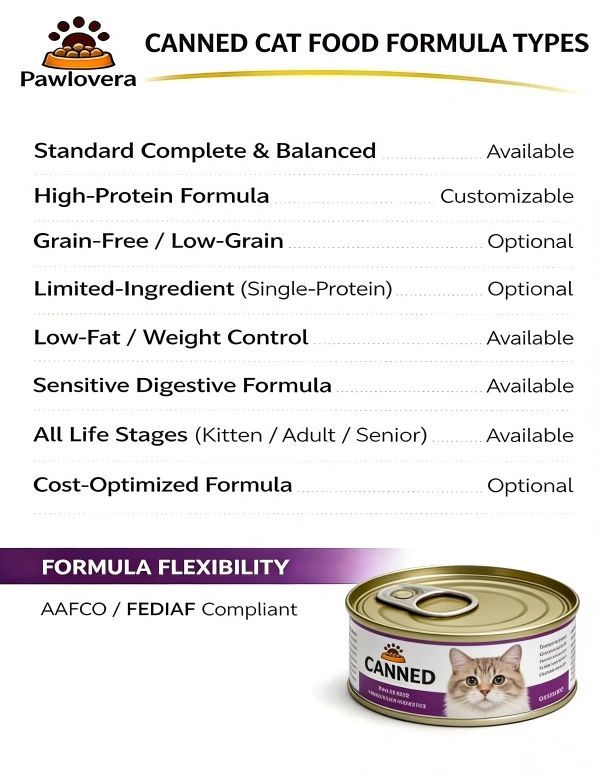 Canned Cat Food formula