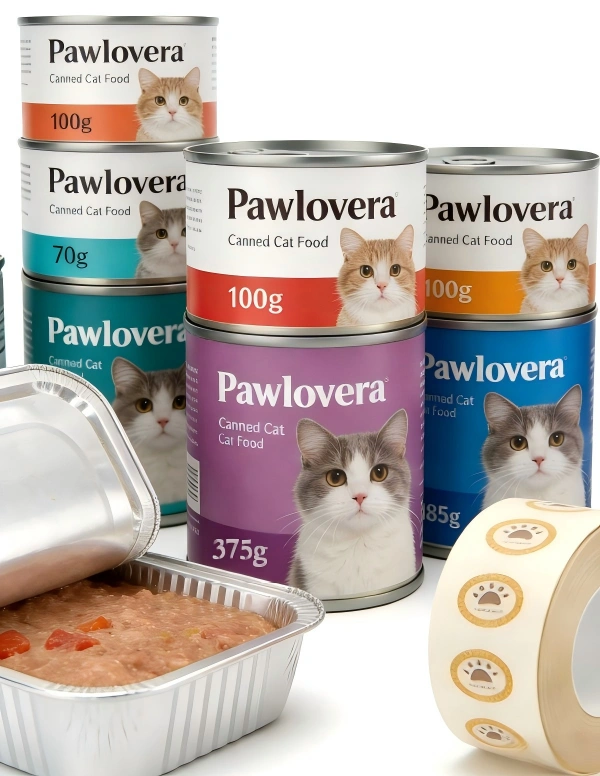 Canned Cat Food packaging
