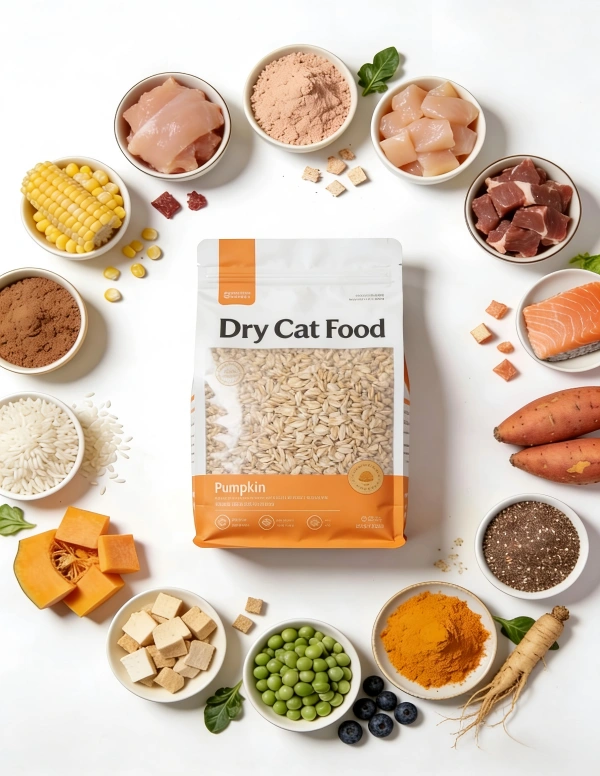Ingredients for Dry Cat Food