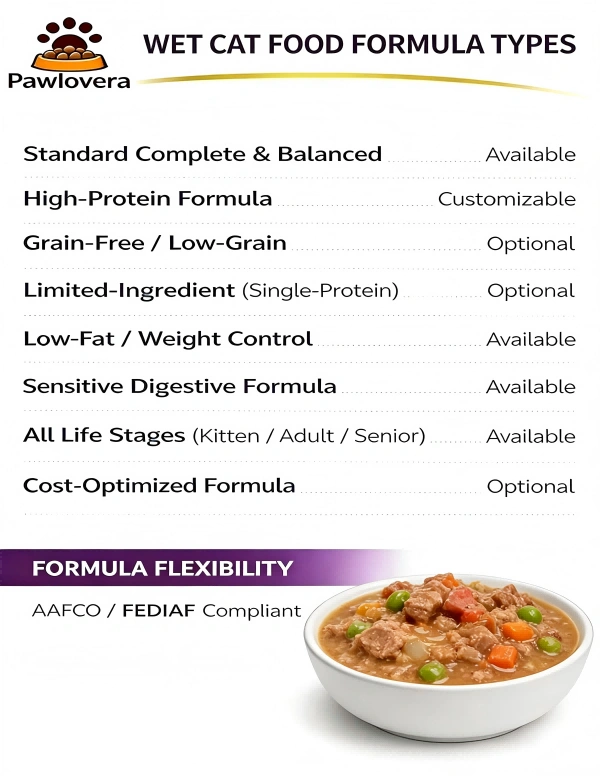 Wet Cat Food formula