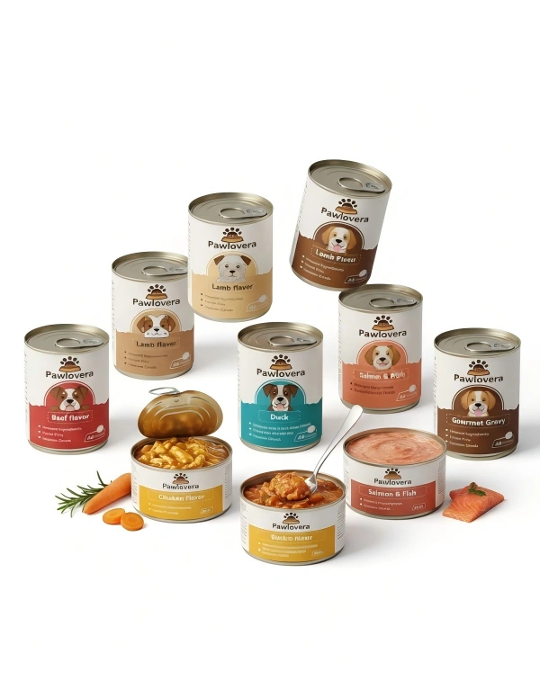 canned dog food flavor