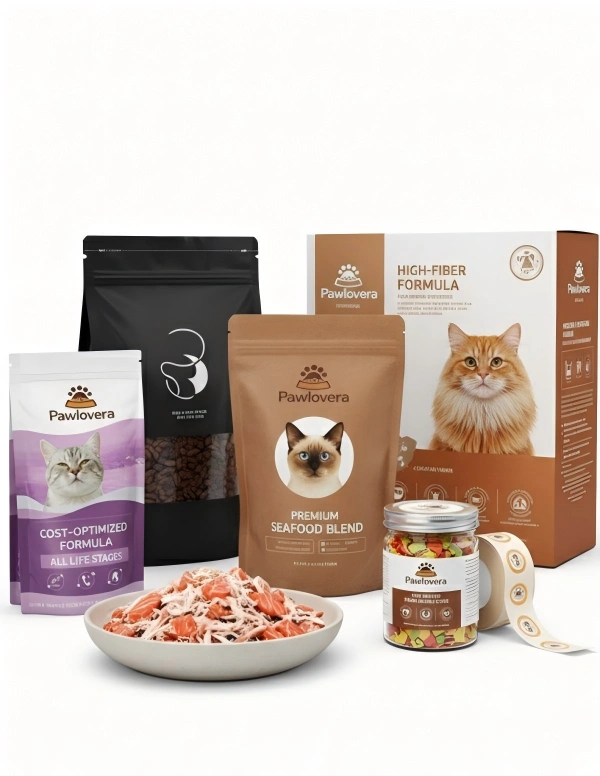 cat food packaging