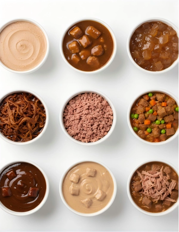 wet dog food texture