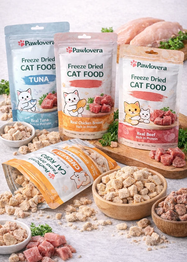 Pawlovera Freeze Dried Cat Food Features