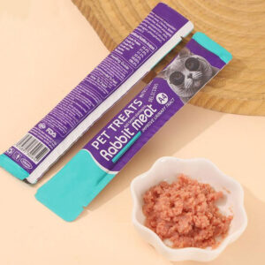Rabbit meat+Plantago Seeds Cat Treats Wet Cat Food 